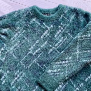 Ladies CURRENT AIR Crew Neck Soft Fuzzy Sweater XS